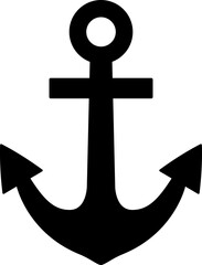 Anchor silhouette vector