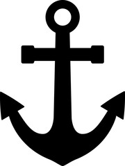 Anchor silhouette vector