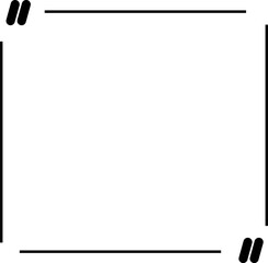 Fototapeta premium Quote box frame icon set. Quote symbol and mark quote. Quote frames. Comment, text box. Speech bubbles with quotation marks. Blank text message box for quotes. Blog post template. Vector illustration.