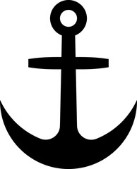 Anchor silhouette vector