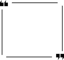 Obraz premium Quote box frame icon set. Quote symbol and mark quote. Quote frames. Comment, text box. Speech bubbles with quotation marks. Blank text message box for quotes. Blog post template. Vector illustration.