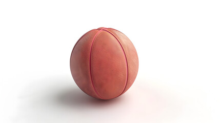 Basketball ball,  flat illustration on white background on isometric style. 