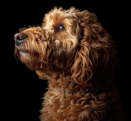 Dog, Brown, Poodle, Labradoodle, Furry, Companion, Animal, Pet, Canine, Domestic, Portrait, Fluffy, close up, close-up