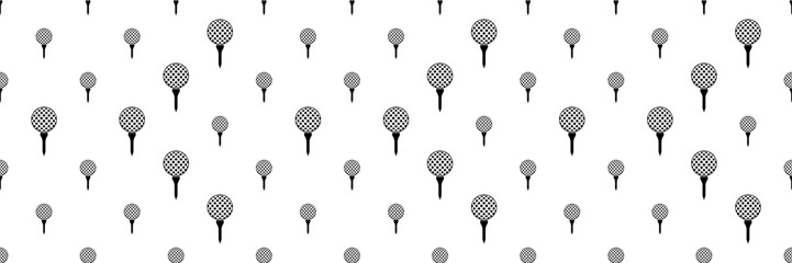 Golf Ball On Tee Icon Seamless Pattern Y_2109001