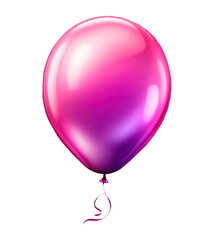 bright balloon isolated without background