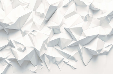 Obraz premium white background with polygon shapes