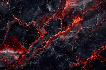 Black shiny and red marble background


