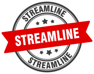 streamline stamp. streamline label on transparent background. round sign