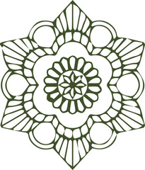 Beautiful mandala art, vector mandala design