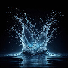 Dynamic Water Splash Isolated for Creative Use