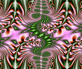 Computer generated abstract colorful fractal artwork - 790685143