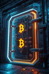 Bitcoin vault door cyber secure
