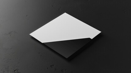 Minimalist Design. Clean and Blank Z-Fold Brochure Mock-Up for Portfolio Presentation