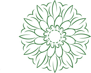 Beautiful mandala art, vector mandala design