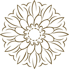 Beautiful mandala art, vector mandala design