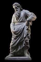 statue of the old greek man, stoico nudovic from villa d
