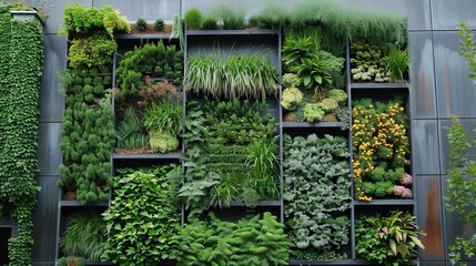 vertical garden design; eco-friendly wall gardening, sustainability in urban space