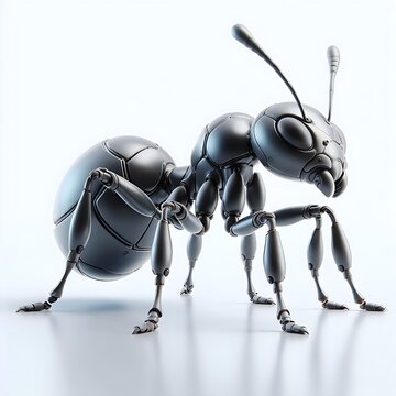 3D animated ant, presented on a clean white background