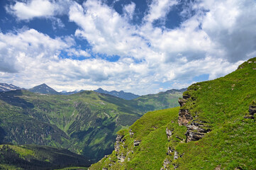 Stubnerkogel mountains  landscape Bad Gastein Austria summer season
