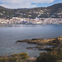 View of the Beautifull Village of Port de la Selva in Catalonia