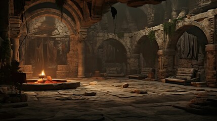 Church of the holy trinity. AI generated art illustration.