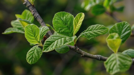 Obraz premium New foliage and kidney shaped leaves in the spring