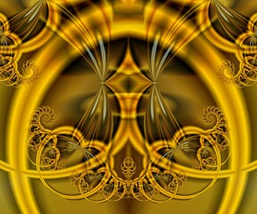 Computer generated abstract colorful fractal artwork - 790696395