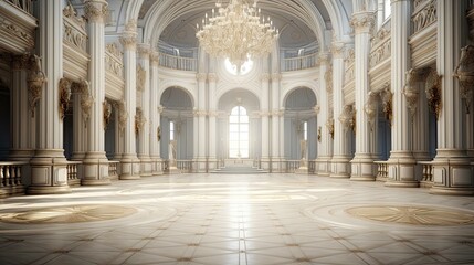 Obraz premium Interior of the church of st mary. AI generated art illustration.