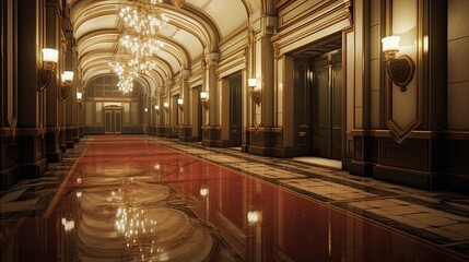Obraz premium Train in the night. AI generated art illustration.