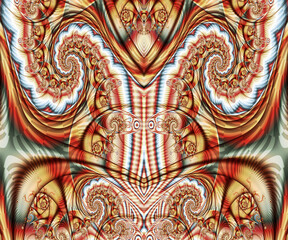 Computer generated abstract colorful fractal artwork - 790704704