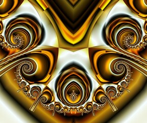 Computer generated abstract colorful fractal artwork - 790705528