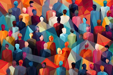 An illustration depicts diverse people joining hands, embodying innovation and celebrating the richness of human diversity.