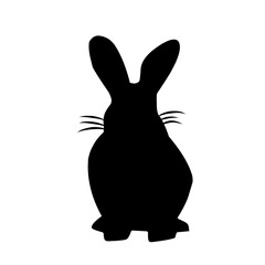 Bunny silhouette, rabbit silhouette bundle