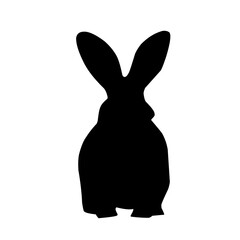 Bunny silhouette, rabbit silhouette bundle