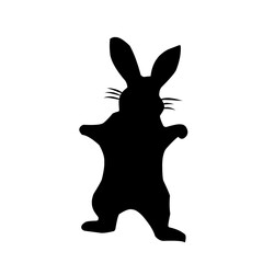 Bunny silhouette, rabbit silhouette bundle