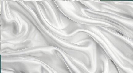 The luxury of white fabric texture background.Closeup of rippled white silk fabric.Abstract white cloth. Cloth soft wave. Creases of satin, silk, and cotton