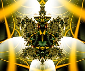 Computer generated abstract colorful fractal artwork - 790707774