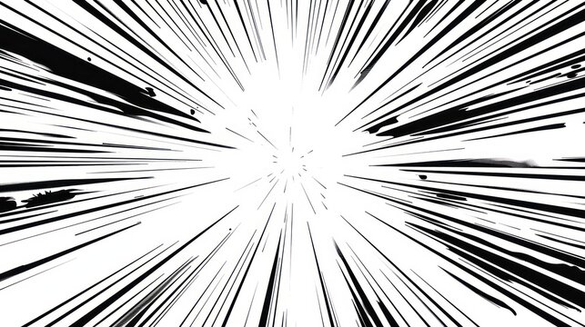 Comic Speed ​​Lines Collection. Dynamic Lines Or Rays