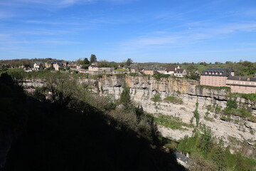 Le canyon de Bozouls, couramment appelé le trou de Bozouls, village de Bozouls, département de...