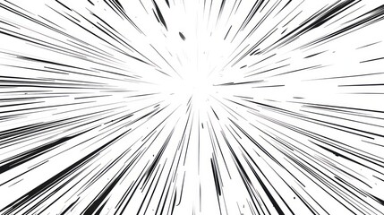 Comic Speed ​​Lines Collection. Dynamic Lines Or Rays