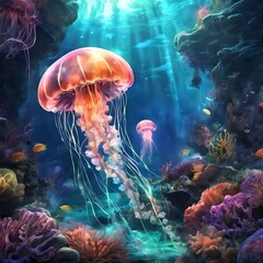 Enchanting Glow: A Mesmerizing Underwater World