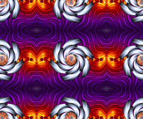 Computer generated abstract colorful fractal artwork - 790716336