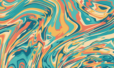 Abstract psychedelic colorful marble pattern background