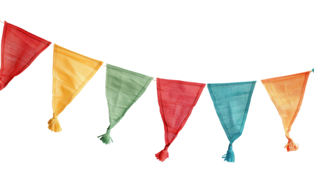 Colorful pennant chain