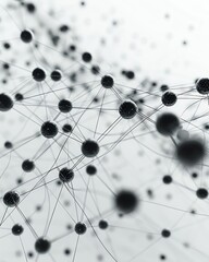 A network of interconnected nodes, illustrating the growth of relationships and collaboration