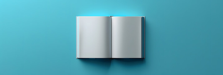Minimalist Notebook Background with Empty Space for Designers