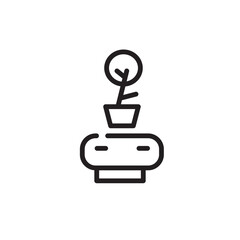 Device Flower Gadget Line Icon