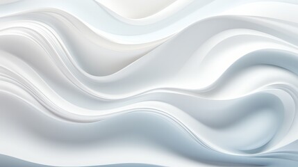 Obraz na płótnie Canvas Soft and serene wave patterns in a minimalistic modern 3D art