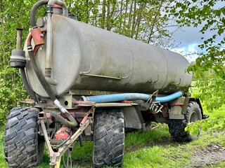 Farm equipment in the yard