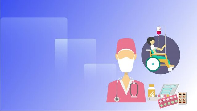animation design of doctor and patron 